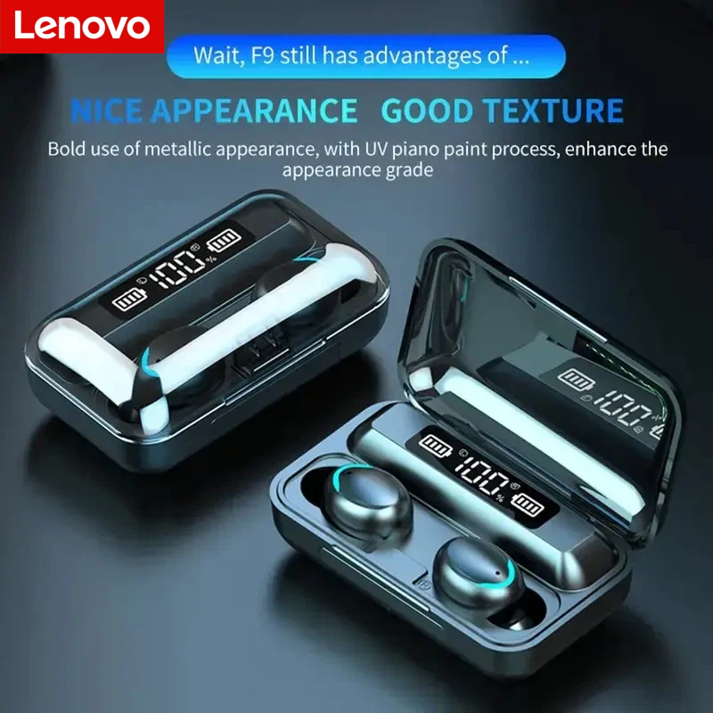 Usb C Earphone - Lenovo F9 Bluetooth Wireless Headphones -