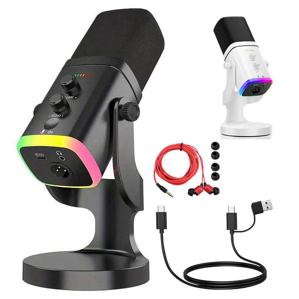 USB/XLR Dynamic Microphone for - Gaming Headset Rgb 评论和价格