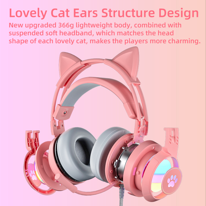 Pink Gaming Headset for PC, PS - Gaming Headset Rgb 评论和价格