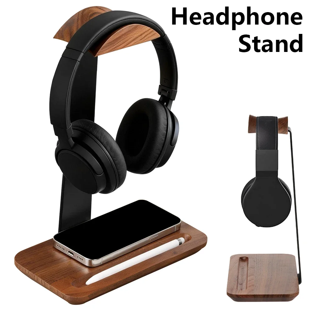 Universal Wood Headphone Stand - Headphone Stand Desk 评论和价格
