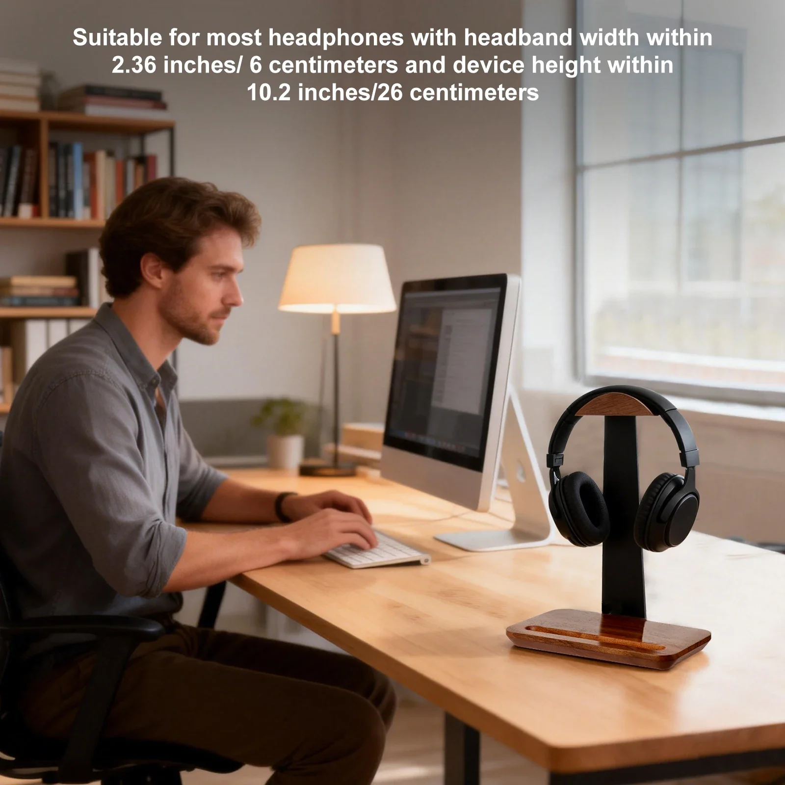 Universal Wood Headphone Stand - Headphone Stand Desk 评论和价格